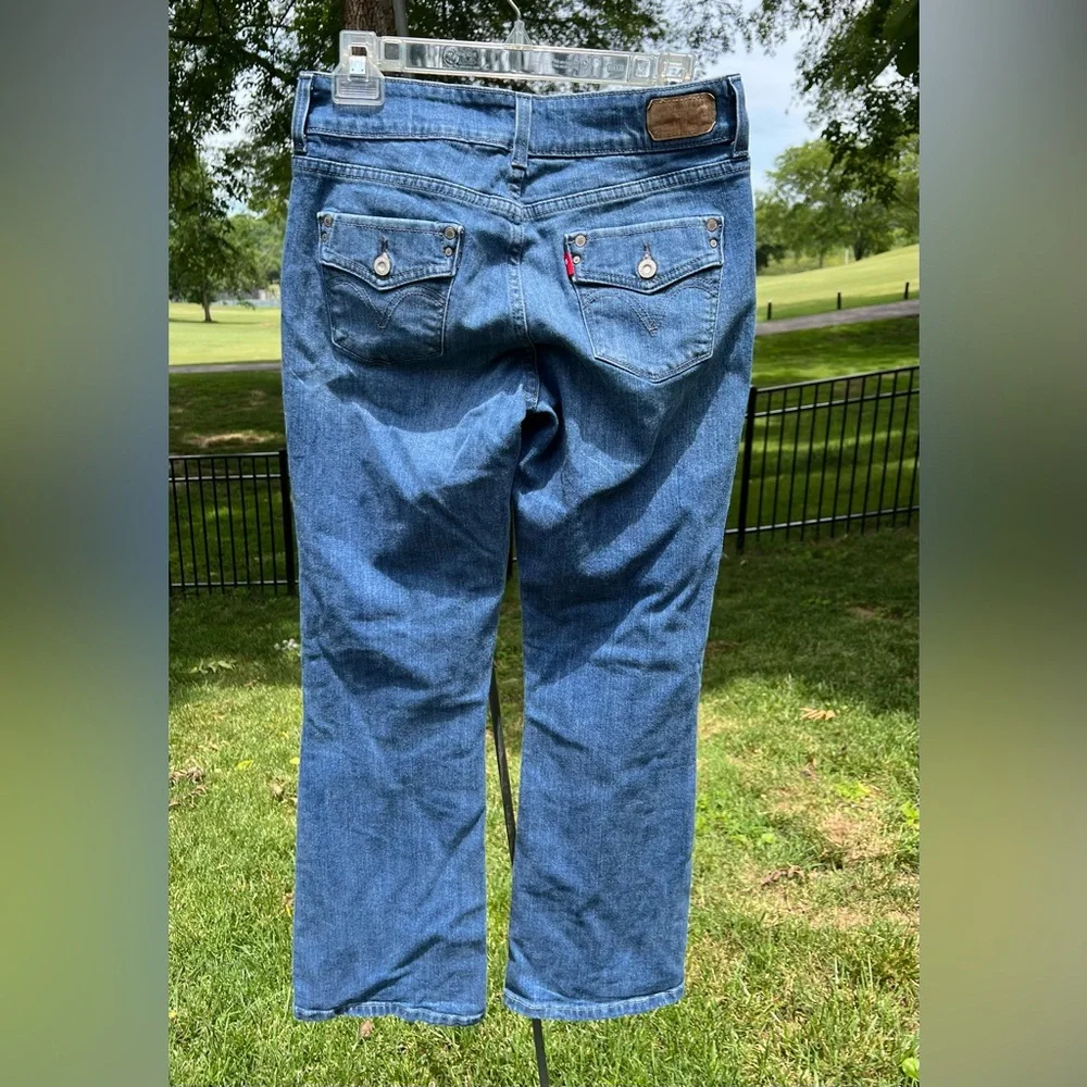 Levi’s 526 Jeans Women’s Slender Boot Blue Flap Pockets, Red Tag R, Size 4 - Picture 4 of 12